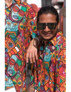 Camisa AFRIKAN MASKS 2