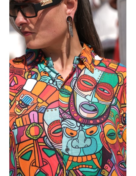 Camisa AFRIKAN MASKS