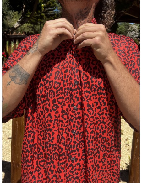 Camisa RED LEOPARD