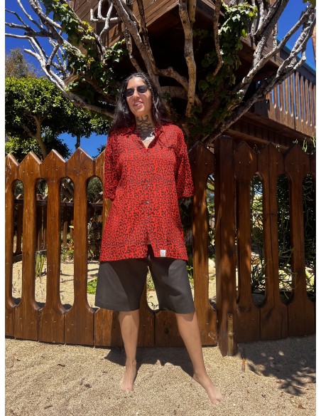 Camisa RED LEOPARD
