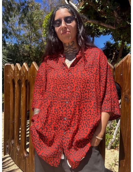 Camisa RED LEOPARD