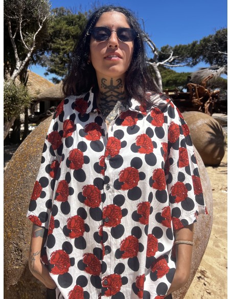 Camisa FLAMENCA BLANCA