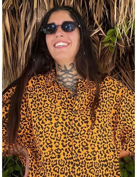 Camisa MOSTARD LEOPARD