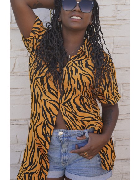 Camisero MOSTARD ZEBRA