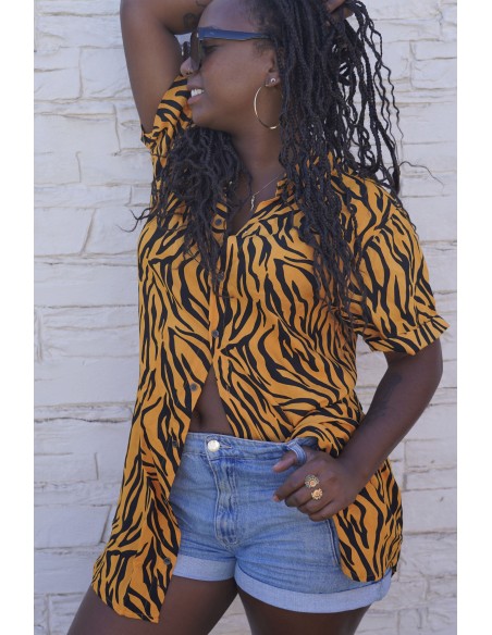 Camisero MOSTARD ZEBRA