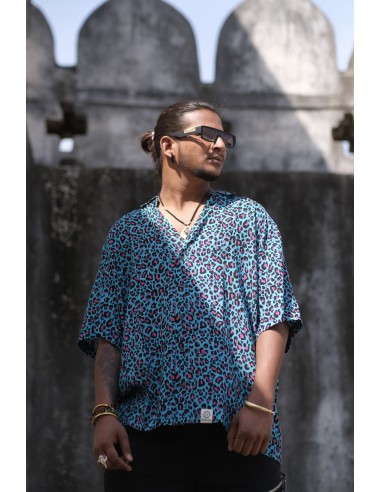 Camisa TURQUOISE LEOPARD