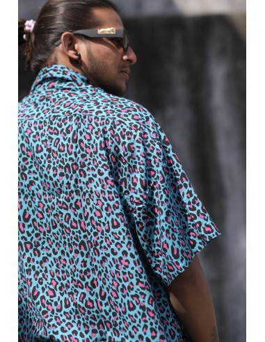Camisa TURQUOISE LEOPARD