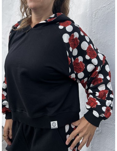 Short Hoodie FLAMENCA NEGRA
