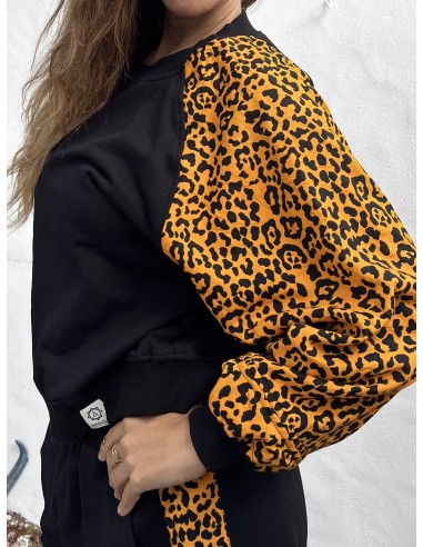 Short Pullover MOSTARD LEOPARD