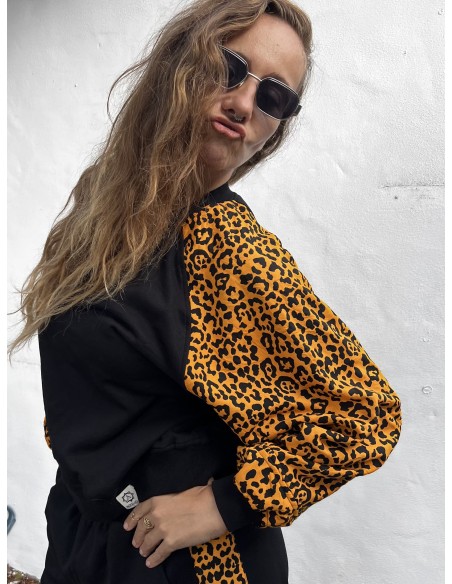 Short Pullover MOSTARD LEOPARD