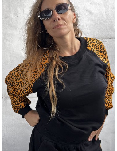 Short Pullover MOSTARD LEOPARD