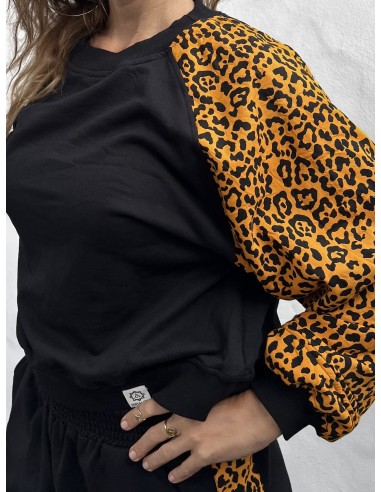 Short Pullover MOSTARD LEOPARD