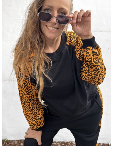 Short Pullover MOSTARD LEOPARD