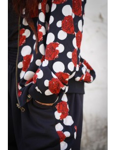 Bomber FLAMENCA NEGRA