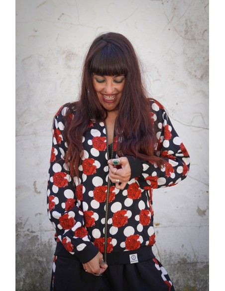 Bomber FLAMENCA NEGRA