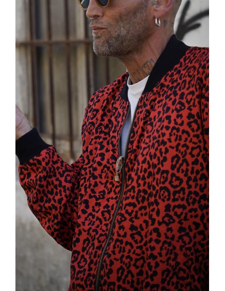 Bomber RED LEOPARD