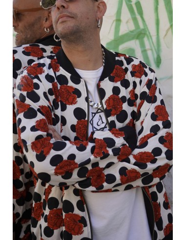 Bomber FLAMENCA BLANCA