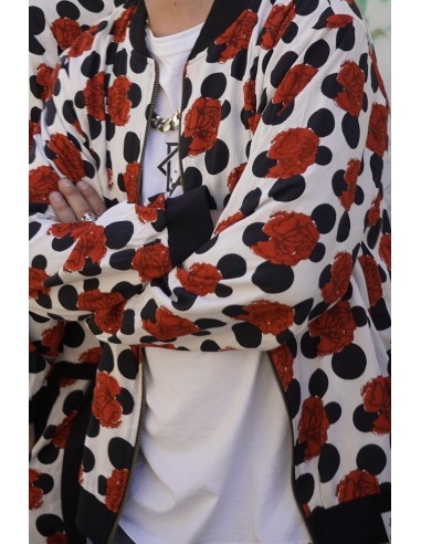 Bomber FLAMENCA BLANCA