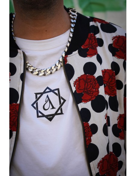 Bomber FLAMENCA BLANCA