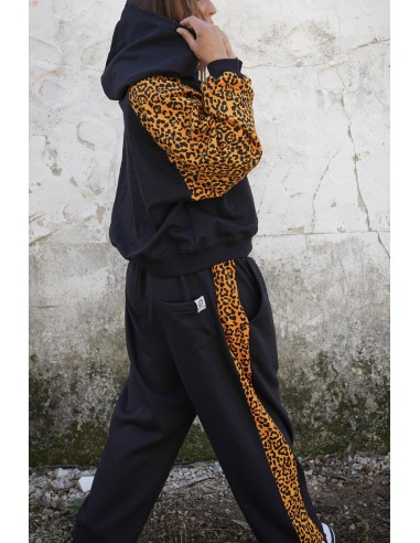 Short Hoodie MOSTARD LEOPARD