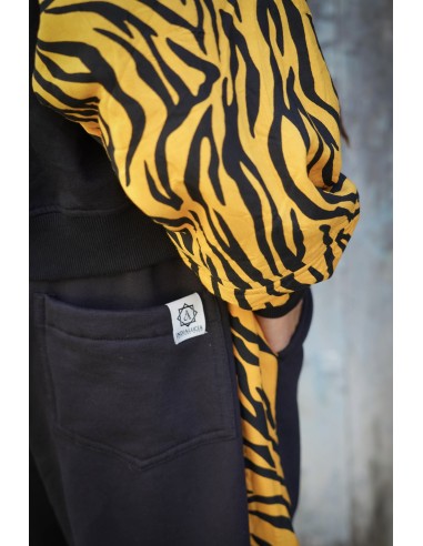 Short Hoodie MOSTARD ZEBRA