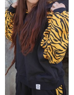 Short Hoodie MOSTARD ZEBRA