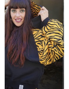 Short Hoodie MOSTARD ZEBRA 2