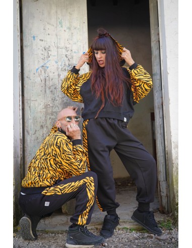 Short Hoodie MOSTARD ZEBRA