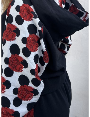 Short Hoodie FLAMENCA BLANCA