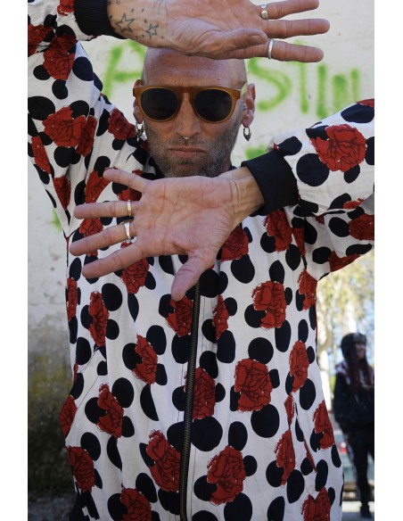 Bomber FLAMENCA BLANCA