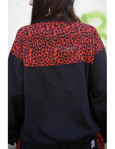Pullover RED LEOPARD