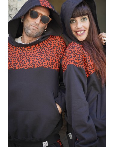 Hoodie RED LEOPARD