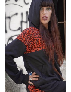 Hoodie RED LEOPARD 2