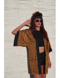 Kimono MOSTARD LEOPARD