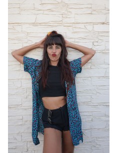 Camisero TURQUOISE LEOPARD 2