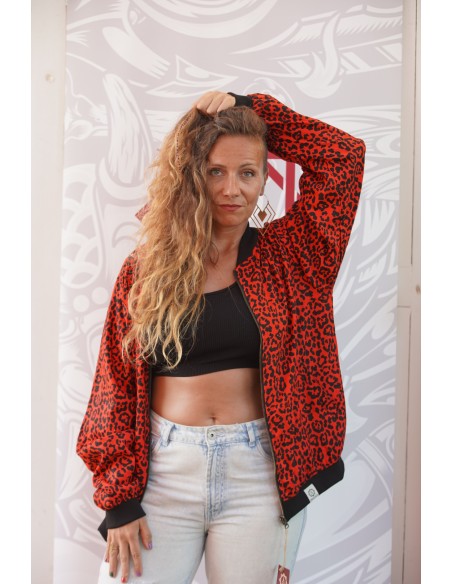 Bomber RED LEOPARD