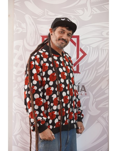 Bomber FLAMENCA NEGRA