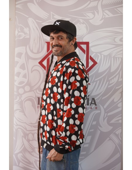 Bomber FLAMENCA NEGRA