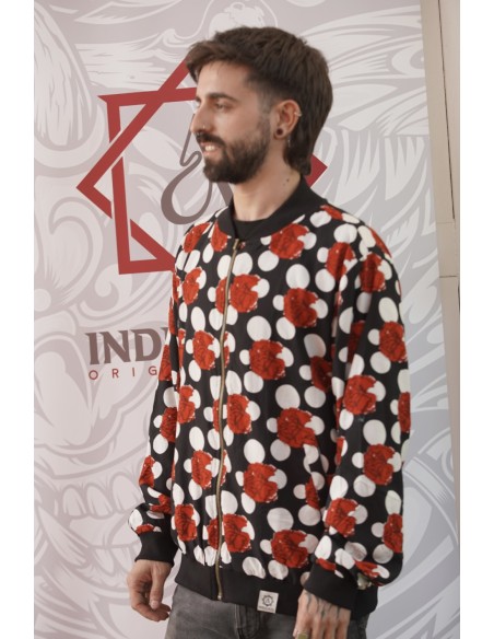 Bomber FLAMENCA NEGRA