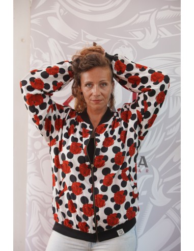 Bomber FLAMENCA BLANCA