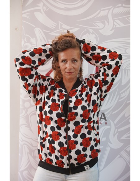 Bomber FLAMENCA BLANCA