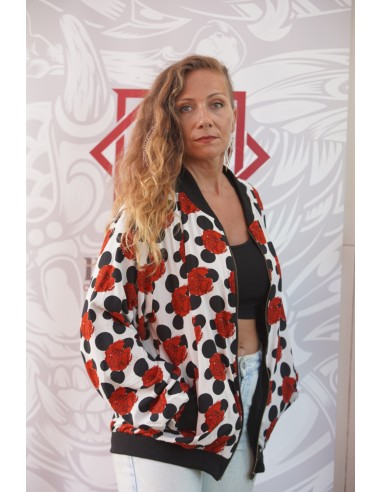 Bomber FLAMENCA BLANCA