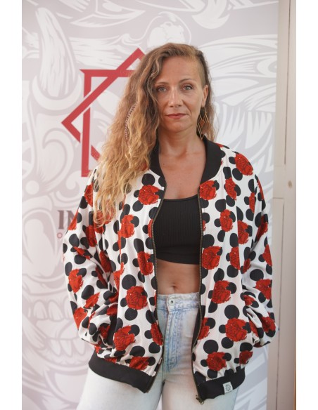 Bomber FLAMENCA BLANCA
