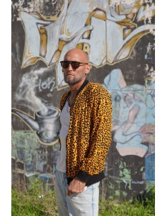 Bomber MOSTARD LEOPARD