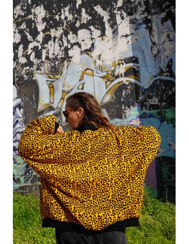 Bomber Oversized MOSTARD LEOPARD
