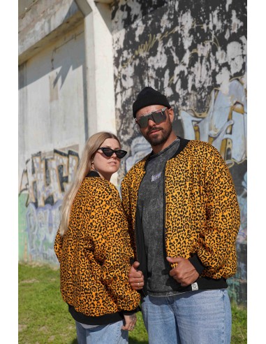 Bomber Oversized MOSTARD LEOPARD