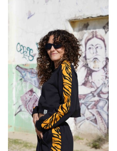 Crop Pullover MOSTARD ZEBRA