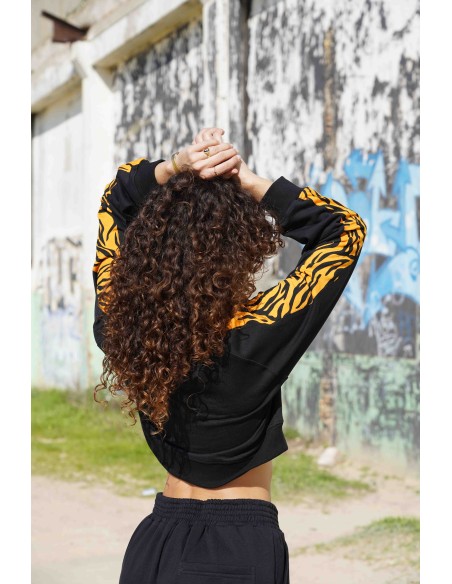 Crop Pullover MOSTARD ZEBRA