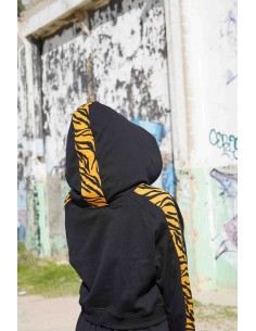 Crop Hoodie MOSTARD ZEBRA 2