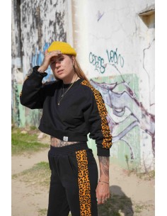 Crop Pullover MOSTARD LEOPARD 2